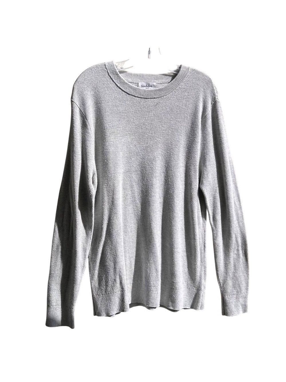 Goodfellow & Co. Crew Neck Lightweight Long Sleeve Cotton Blend Top Medium